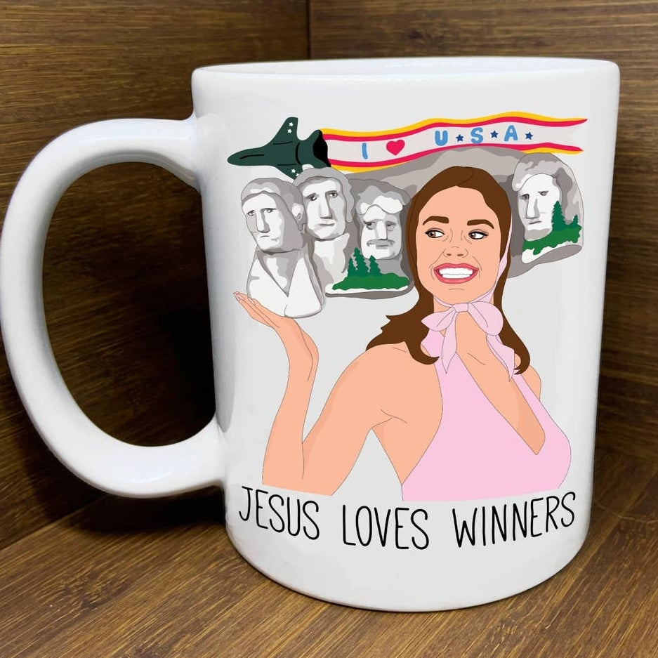 Jesus Loves Winners Mug
