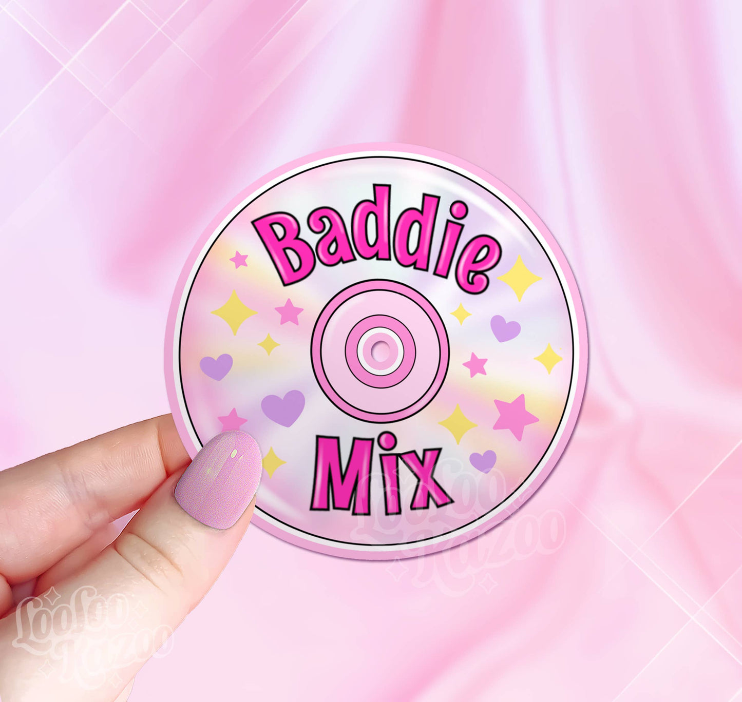 Y2K Baddie Mix CD Vinyl Sticker