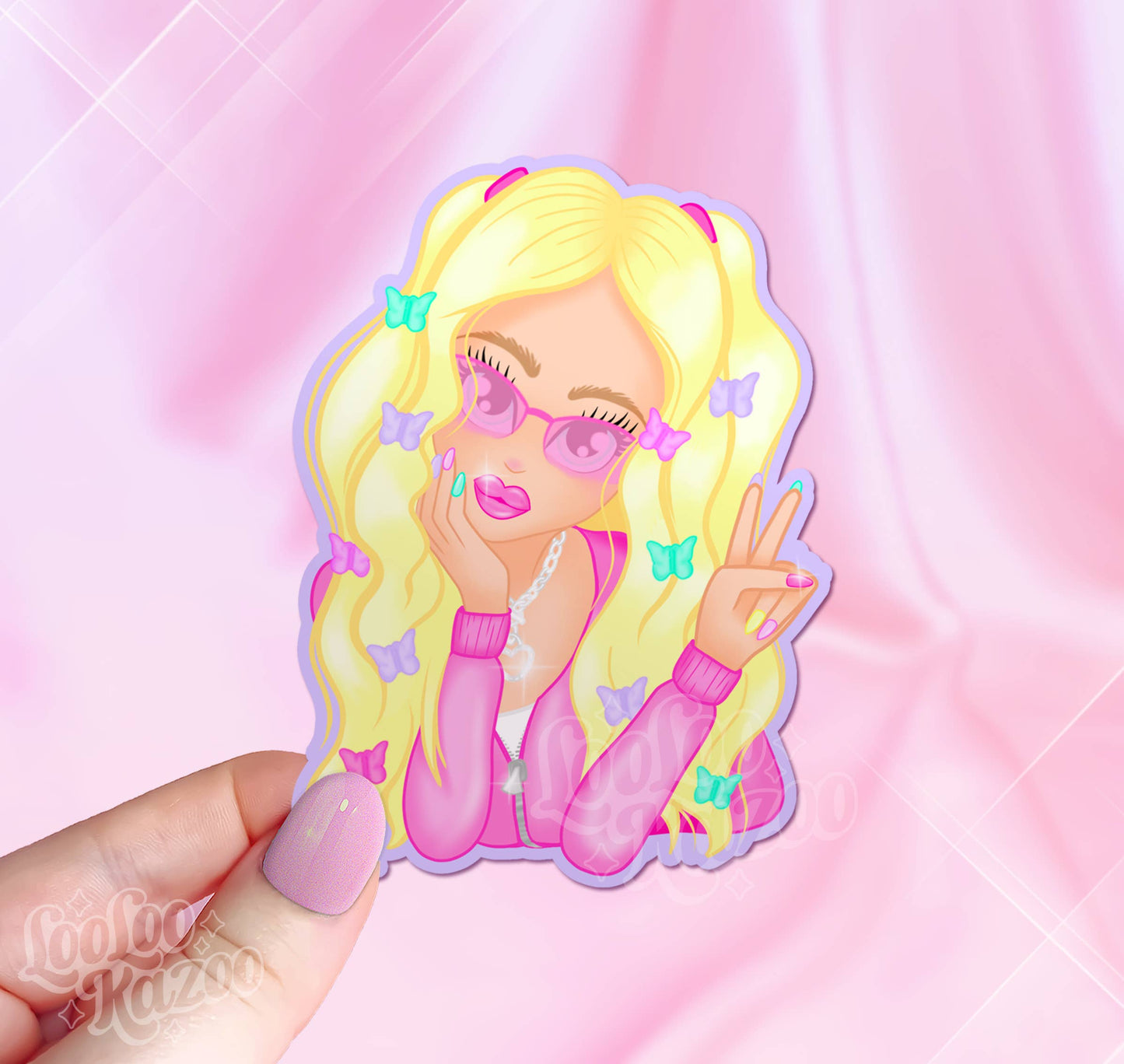 Y2K Girly Vinyl Sticker