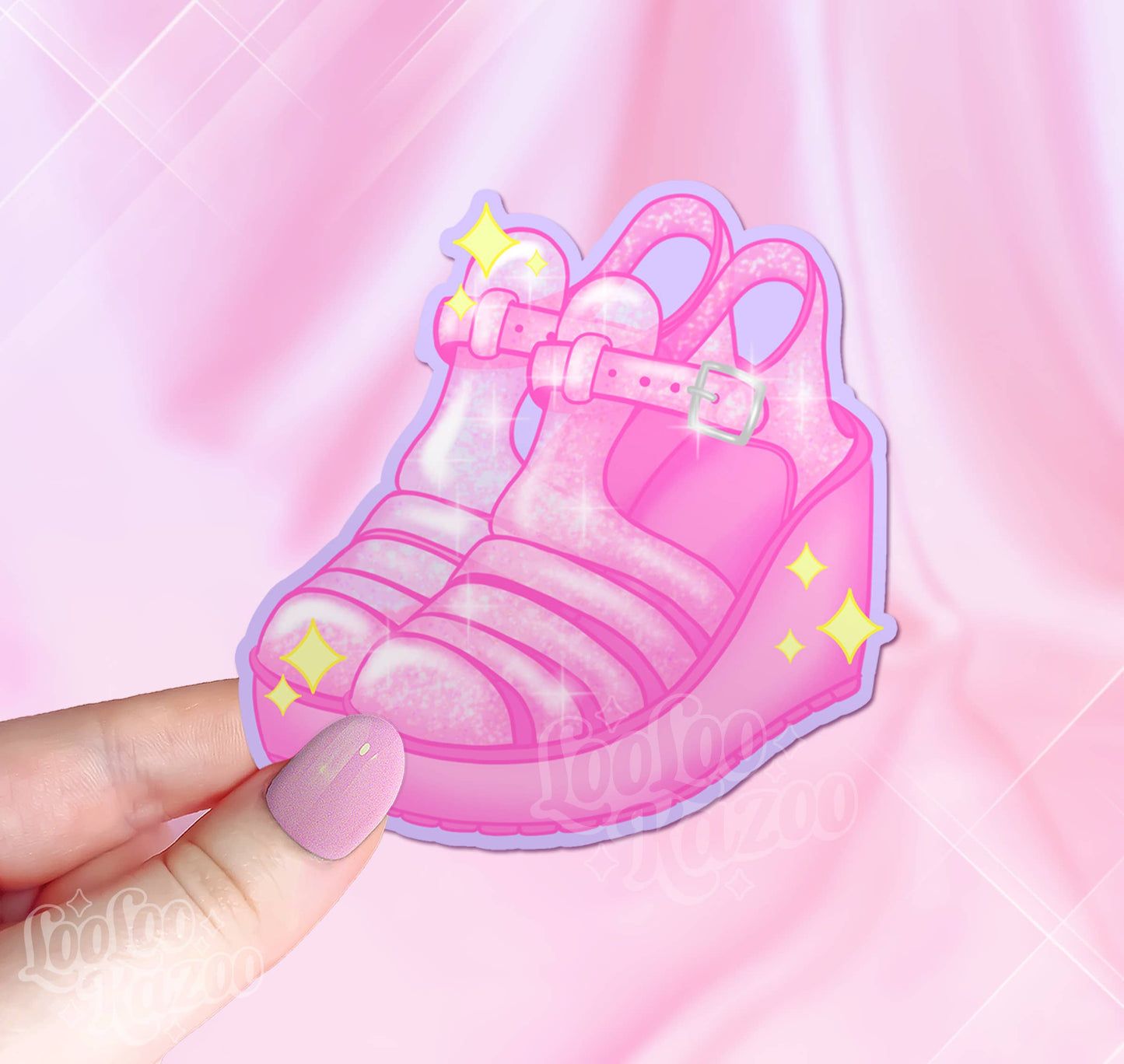 Y2K Jelly Shoes Vinyl Sticker