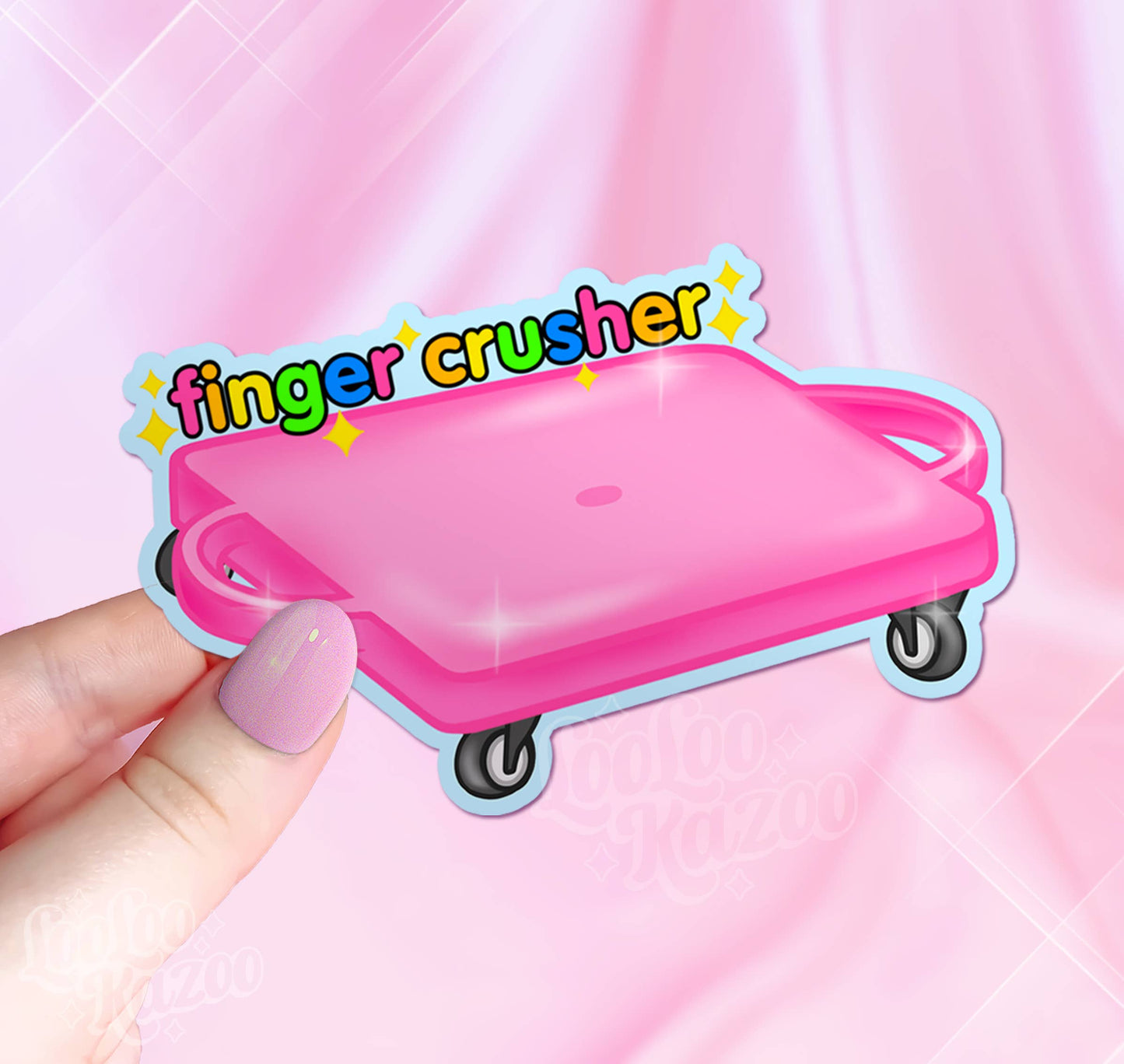 Finger Crusher Vinyl Sticker