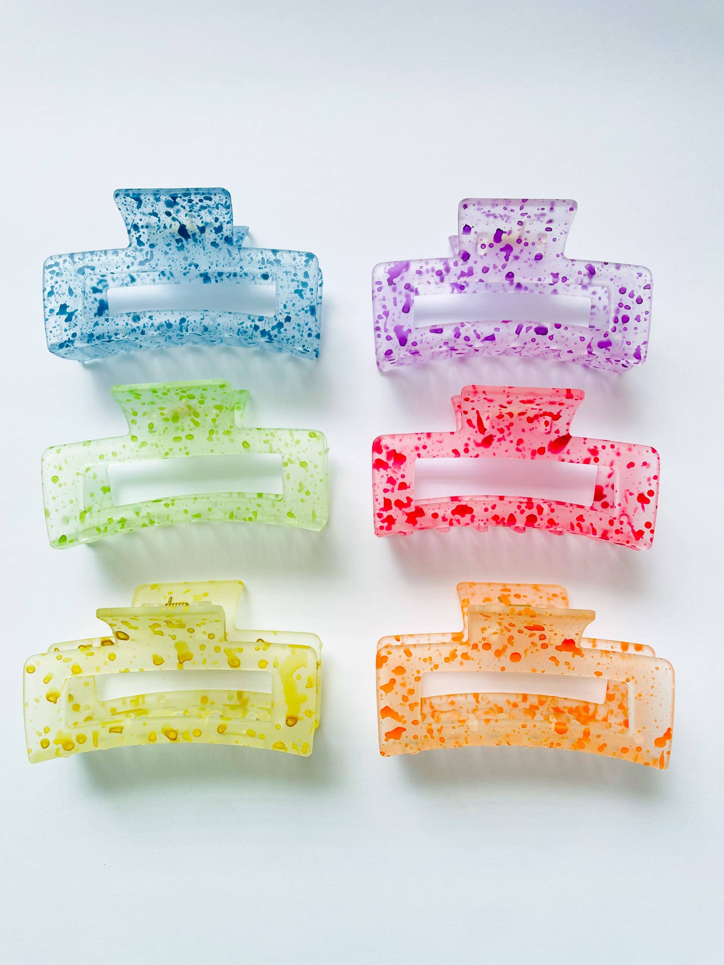 Hot Girl Summer Confetti Hair Claw Clips