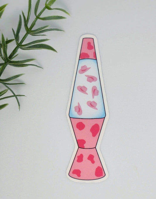 Cowgirl Lava Lamp Sticker